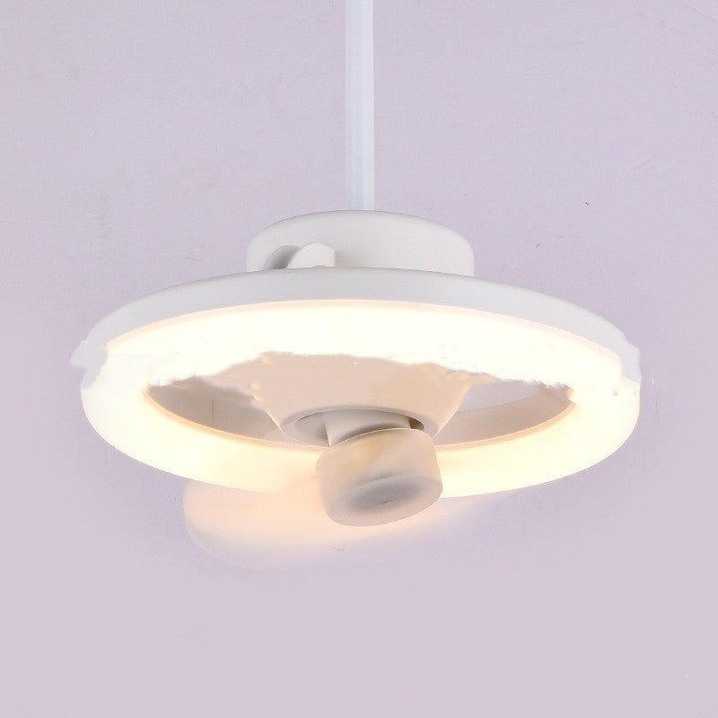 2in1 Radiant Rotating RC Ceiling Fan Lamp⁠