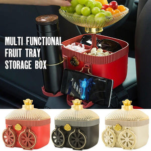 Travel Tray Portable Car Armrest Cup Holder Storage Box