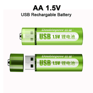 Smart Rechargeable Built in USB 1.5v  AA Lithium Battery