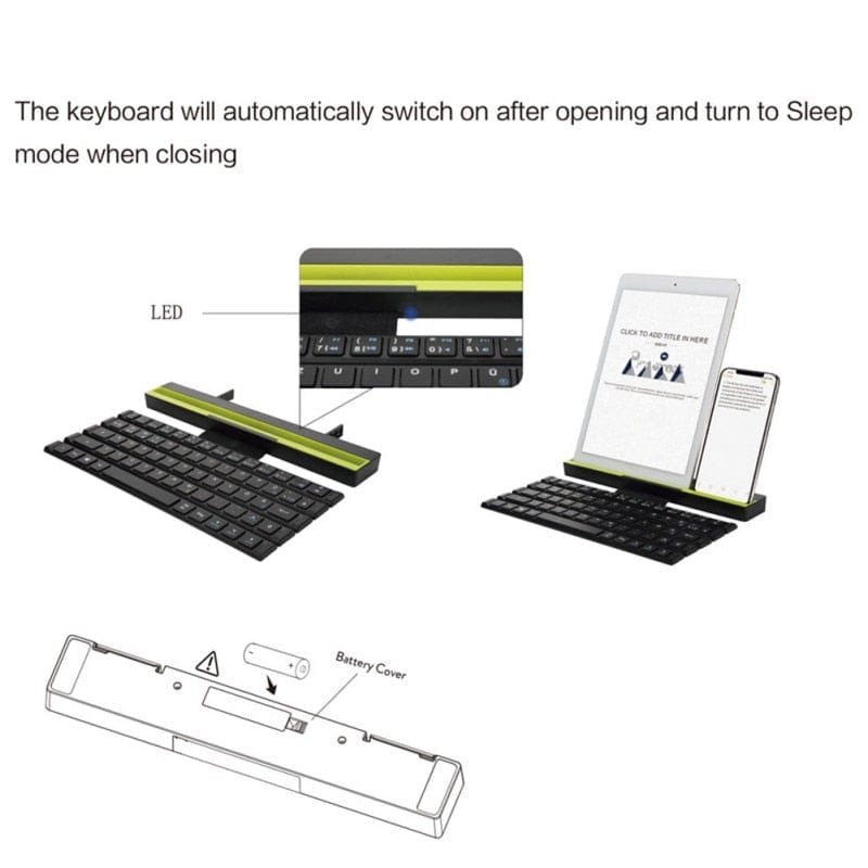 Folding Bluetooth Keyboard - Eminence International